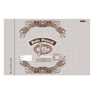 Imagem de Kit 100 Saco Colomba Pascal Chocolate 500g 23x35cm 100 Fechos Embalage