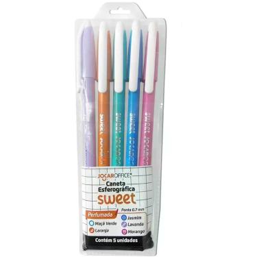 Imagem de Caneta Esferografica Jocar Sweet 0.7 Perfumada 5COR Estojo - Leonora