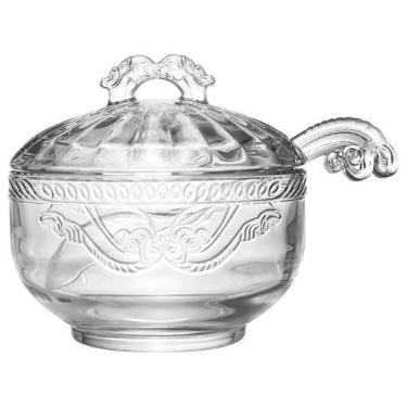 Imagem de Açucareiro em Cristal Ecológico C/ Colher Imperial 12x11,5cm Lyor