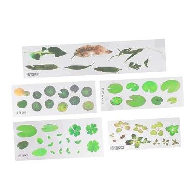 Imagem de Wakauto 10 Pcs adesivos 3D decoração de plantas kits de plantas epóxi adesivos faça você mesmo adesivos de material vegetal plantar suíte peixinho dourado pintura em resina decorar