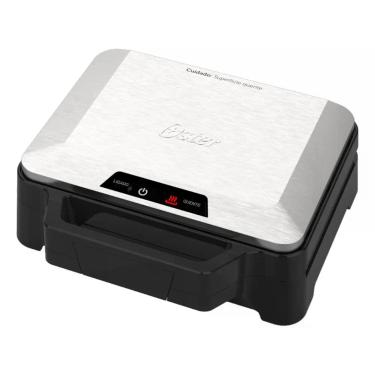 Imagem de Sanduicheira Multiuso Oster 1000W - OSAN500, Preto/Inox, 220V