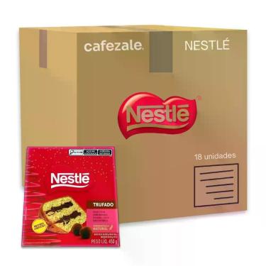 Imagem de Panettone Trufado Chocolate Meio Amargo Kit 18un Nestlé 450g