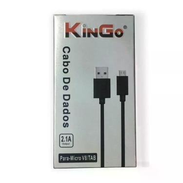 Imagem de Cabo Micro USB V8 Kingo, 1,2metros, potencia 2.1amper