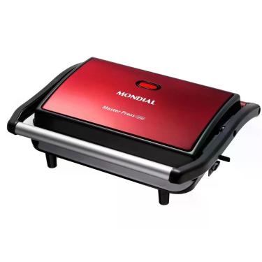 Imagem de Press Grill Red Ceramic Mondial Pg-01-rc Press Grill Red Ceramic Pg-01