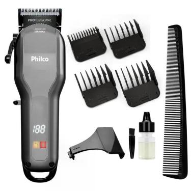 Imagem de Máquina de Cortar Cabelo Philco 8 Acessórios 10W PCR07 - Bivolt