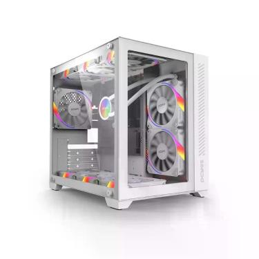 Imagem de Gabinete Gamer Forcefield White Ghost Vidro Pcyes