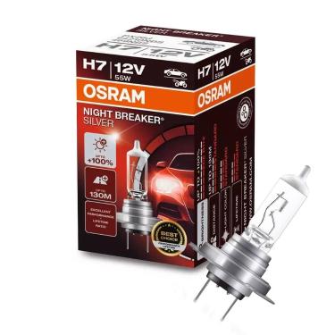 Imagem de Lâmpada Automotiva h7 Osram Night Breaker Silver 12V Farol 100% + Ilum