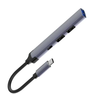 Imagem de HUB USB-C Adaptador Multiportas 4 em 1 USB 3.0 USB C JC-USB-TYC - F3