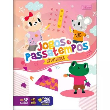 Imagem de Cartilha De Atividades Jogos E Passatempos 16 Folhas Tilibra
