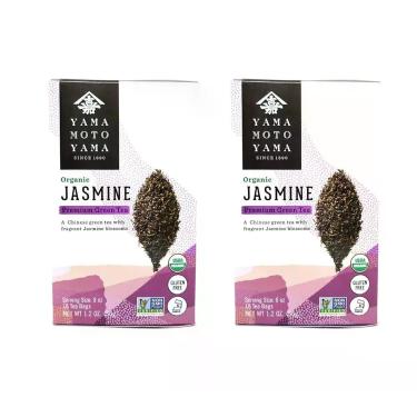 Imagem de Chá Verde Orgânico de Jasmim Yamamotoyama 68g Pacote com 2