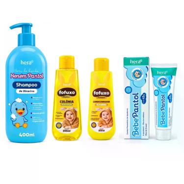 Imagem de Kit Bebe Nenem Pantol Shampoo Condicionador Colonia E Creme - Hera