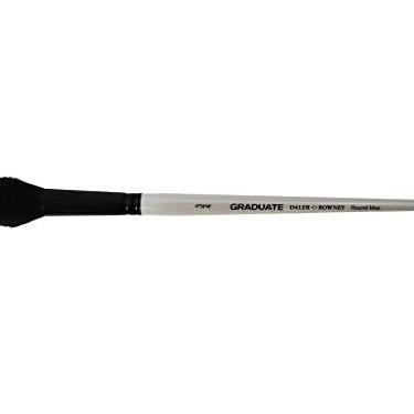 Imagem de Pincel Daler Rowney Graduate Round Mop Pituá 3/4" Cerda Natural de Cabra Preta Cabo Curto