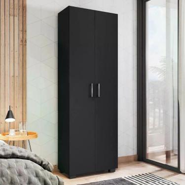 Imagem de Estante Livreiro Com 2 Portas Bari Preto