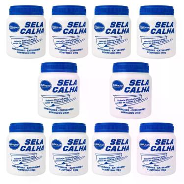 Imagem de Sela Calha 250g Vedante Calhas e Rufos Kit 10 Unidades - SILAQUA