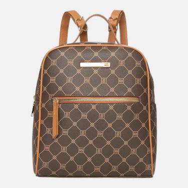 Imagem de Mochila Rafitthy Signature Monogram Marrom, DARK CACAU, UN