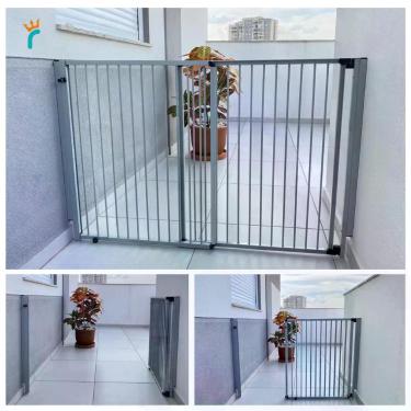 Imagem de Portão de Segurança para Criança e Pet Altura 80cm x Largura 70 a 125c