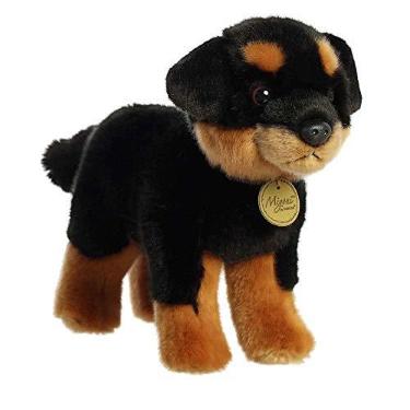 Imagem de Pelúcia Cachorro Rottweiler da Série Miyoni Aurora 20cms Altura