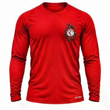Imagem de Camisa Uv +50 Campinense Torcedor Coração cor:VermelhoTamanho:G3 - Gen