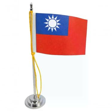 Imagem de Mini Bandeira De Mesa Da Taiwan 15 Cm Poliéster