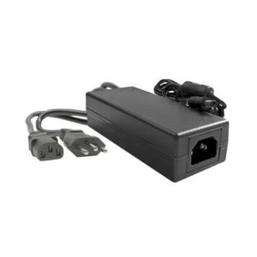Imagem de Fonte de Alimentação Externa K-mex 60W, 100-240V, 12VDC/5A com Cabo - Preto