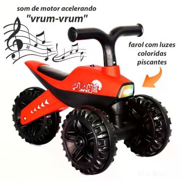 Imagem de Triciclo Infantil 3 Rodas Motoca de Equilíbrio Com Luz E Som Rider até