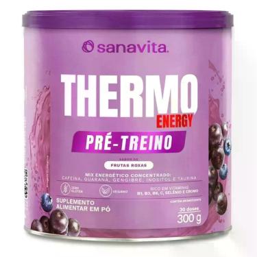 Imagem de Pre Treino Thermo Energy Frutas Roxas 300g - Sanavita
