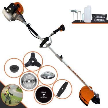 Imagem de Roçadeira Cortador de Grama À Gasolina Terra GRHB-430 Bipartida 43cc 1