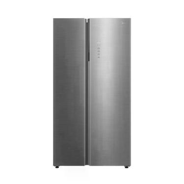 Imagem de Geladeira Side by Side 700L Space Master cor Inox Midea, Inox, Bivolt