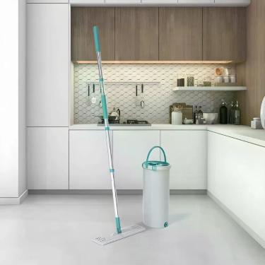 Imagem de Mop Lava e Seca MOP6088 FIT Base de Microfibra Compacto Flexível 360 graus  para Pisos e Janelas Verde Flash Limp