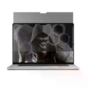Imagem de Filtro Anti-Espião Não Adesivo 14.1 Gshield Removível e Reutilizável com Suportes Laterais Preto 14.1
