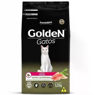 Imagem de Ração Golden Formula Gatos Adultos Castrados Peixe 1kg - GERAL