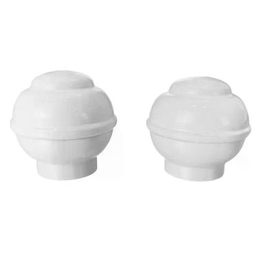 Imagem de Par Ponteira G Bola para Varão de Cortina 28mm 5x5cm, 2 Unidades para 