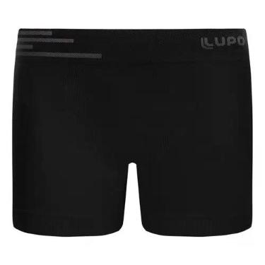 Imagem de Cueca Lupo Kids Boxer Microfibra, Preto, G