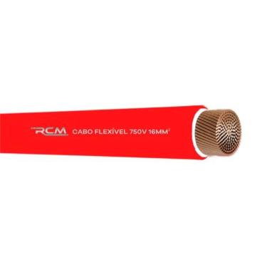Imagem de Fio Cabo 750v Flexível 16mm Vermelho - Rcm