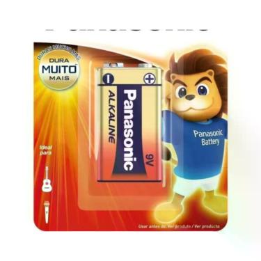 Imagem de Bateria Alcalina Panasonic 9V de Longa Duração para Câmeras Digitais e Brinquedos