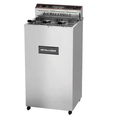 Imagem de Fritadeira Elétrica Água e Óleo FAO 25 8000 Controle Digital Zona Fria Inox 25L 8000W 220V Metalcubas