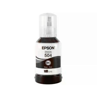 Imagem de Garrafa de Tinta Epson EcoTank T504 Preto Original Refil, Preto, 127ml