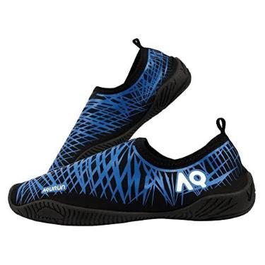 Imagem de SAPATILHA PRETO COM AZUL AQURUN