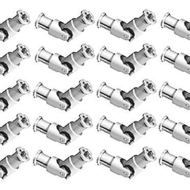 Imagem de LEGO Technic 20 pcs NEW LIGHT GREY UNIVERSAL"U" JOINT 3L Lot pack robot motor robotics advanced building mindstorms EV3 NXT part piece 61903 62520c01