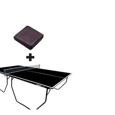 Imagem de MESA DE PING PONG OFICIAL MDP 15mm 1087 KLOPF COR PRETA C/ RODAS, SUPO