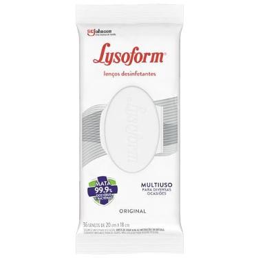 Imagem de Lysoform Original, Lenço Umedecido Desinfetante, Multisuso, Desinfecção e Limpeza, 36 unidades