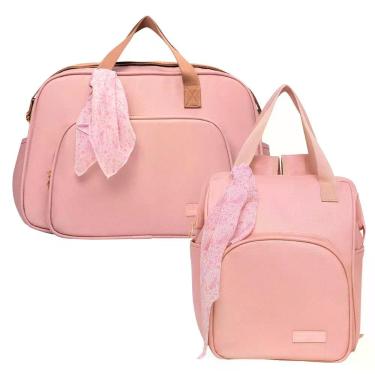 Imagem de Kit Bolsas Maternidade Pirulitando G+M V2 Encanto Rosa - Pirulitando B