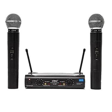 Imagem de Microfone Sem Fio Kit com 2 Microfones + Base Wireless Bivolt