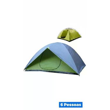 Imagem de Barraca Camping 6 Pessoas Impermeável 1500mm 260x260x150cm - Congratul