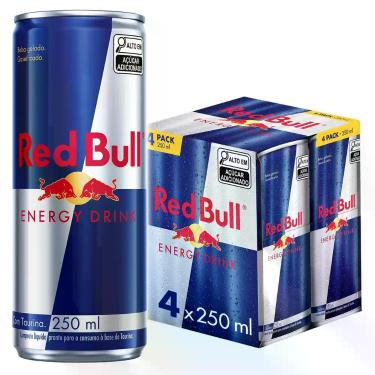 Imagem de Bebida Energética Red Bull Energy Drink 250ml - 4 Unidades, 4, Origina
