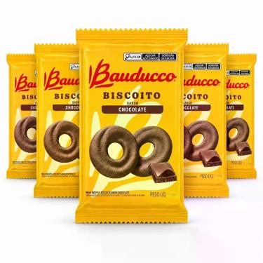 Imagem de Kit 15 Biscoito Bauducco Sachê Amanteigados Chocolate 11,8gr, 15 unida