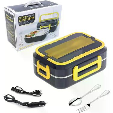 Imagem de Marmita Elétrica Para Casa e Carro 110v Inox - SHOP ALTERNATIVO