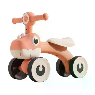 Imagem de Bicicleta de Equilíbrio sem Pedal com 04 Rodas e Led Marrom Unitoys