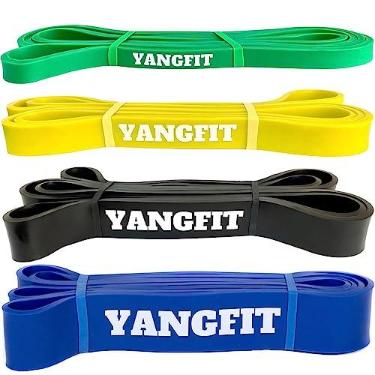 Imagem de Kit Super Band 4 Intensidades Elásticos Para Treino Yangfit
