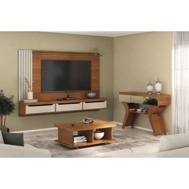 Imagem de Conjunto Sala de Estar com Painel, Mesa de Centro e Aparador - Artely